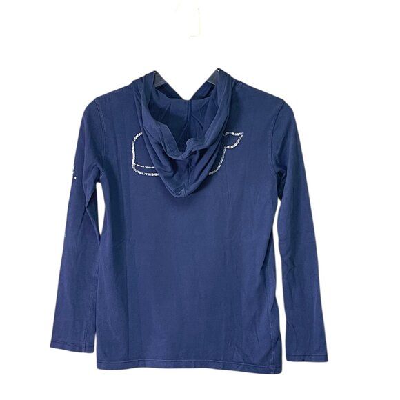 VINEYARD VINES GIRL'S WHALE HOODED TOP - Picture 3 of 10